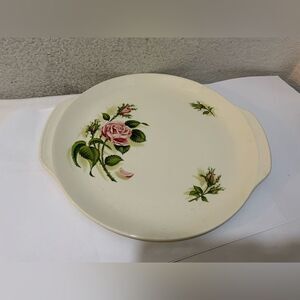 Universal Cambridge Vintage Ballerina Moss Rose Pattern 10 3/4" Serving Platter